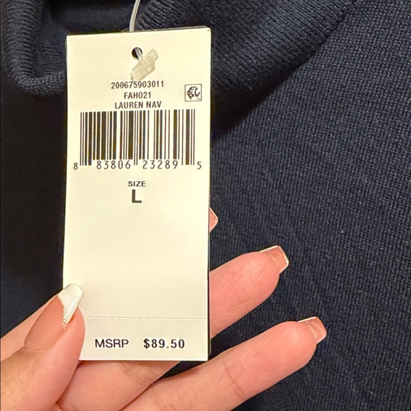 Ralph Lauren Women’s navy Turtleneck Sweater - Picture 3 of 5